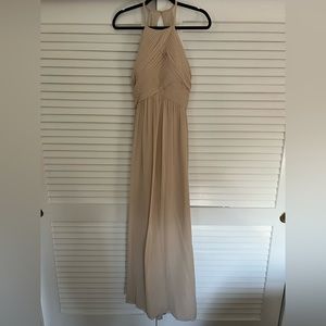 Champagne bridesmaid dress